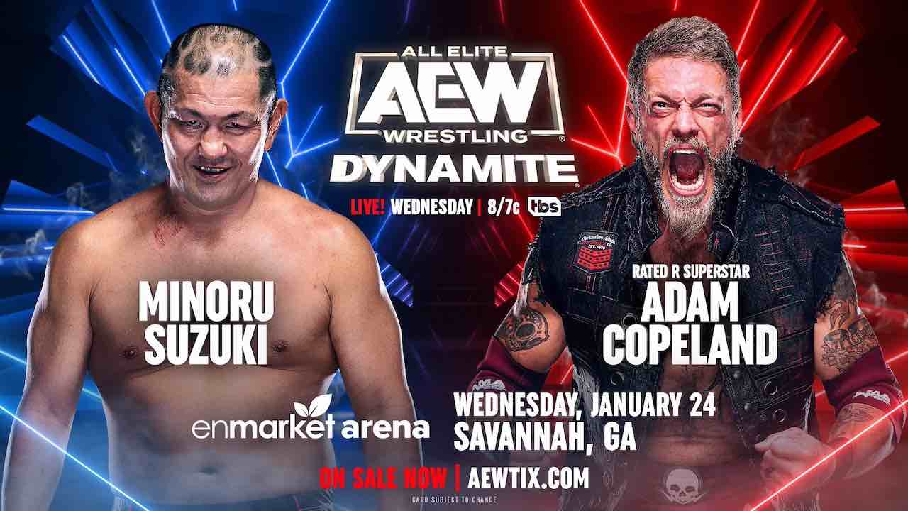 AEW Dynamite Preview:  Minoru Suzuki vs. Adam Copeland, Title Match
