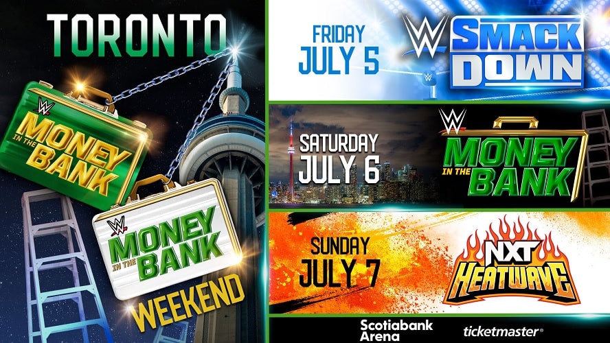 WWE announces Money in the Bank and entire weekend in Toronto, Canada