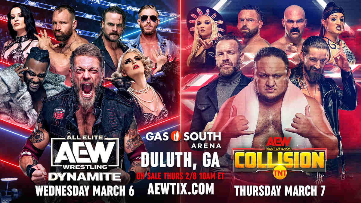 AEW Dynamite, Collision taking place in Duluth following Revolution