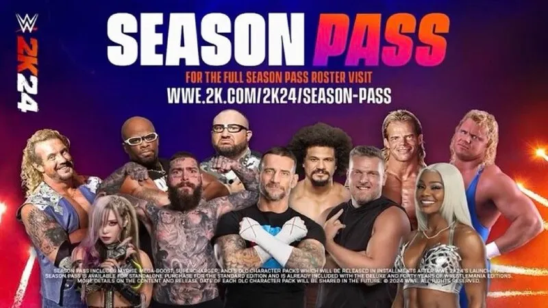 Full roster revealed for WWE 2K24 Season Pass