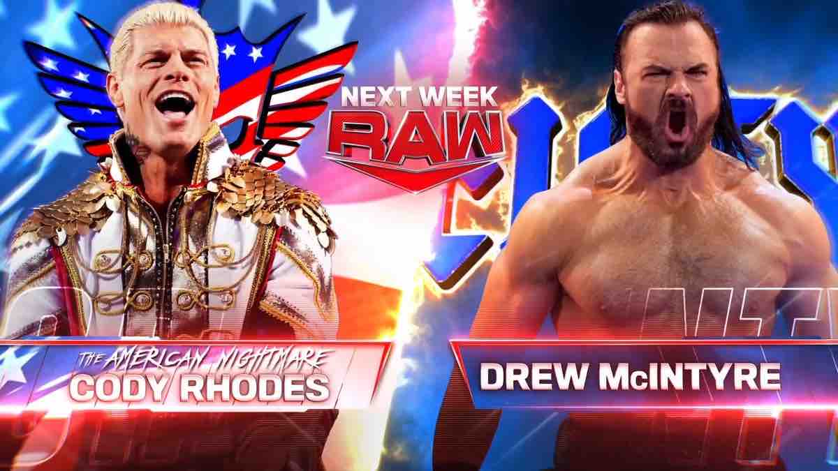 Cody Rhodes vs. Drew McIntyre, Title Match and more set for 2/19 WWE Raw