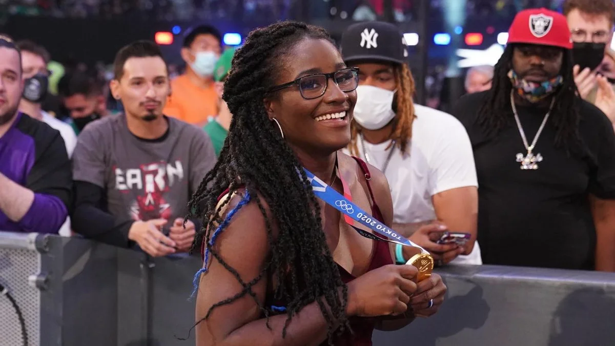 Olympic Gold Medalist Tamyra Mensah-Stock makes her in-ring debut at NXT Live Event