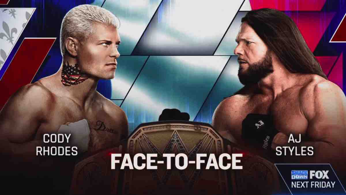 5/3 WWE SmackDown to feature Cody Rhodes, AJ Styles, Title Match, more!