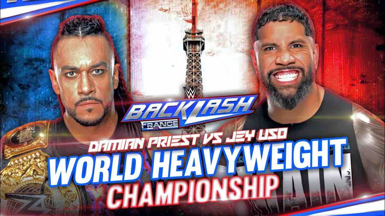 World Heavyweight Championship Match announced for next month’s WWE Backlash France