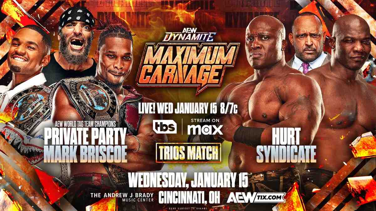 Trios match added to lineup for AEW ‘Maximum Carnage’ Dynamite