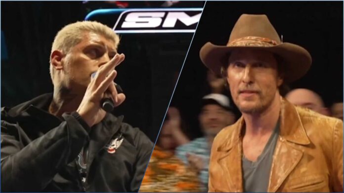 What happened after WWE SmackDown went off the air: Cody Rhodes and Matthew McConaughey