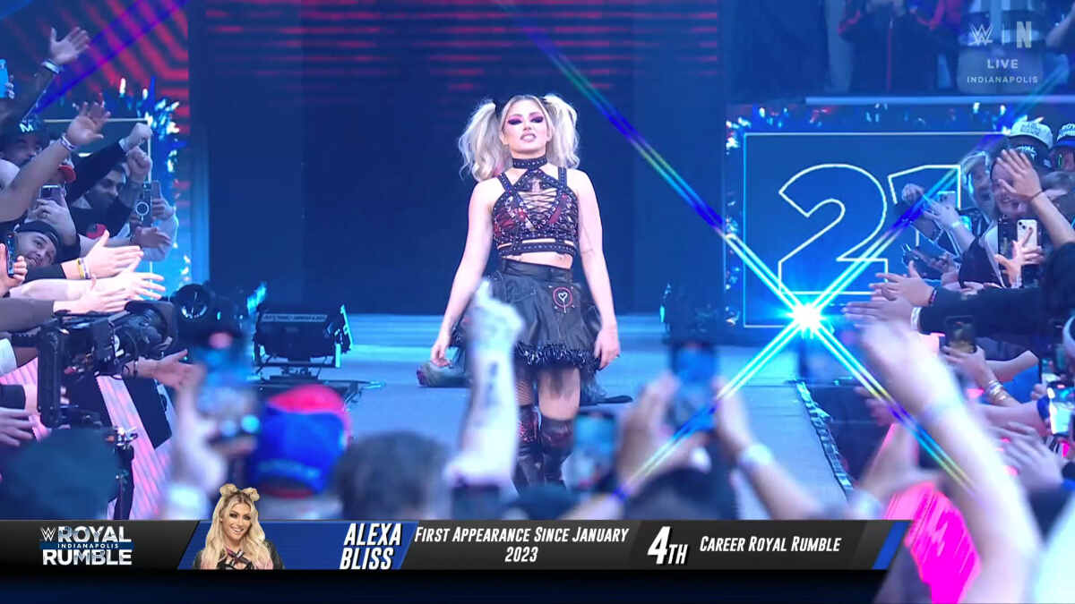 Alexa Bliss’ WWE return came together late, she replaced another participant