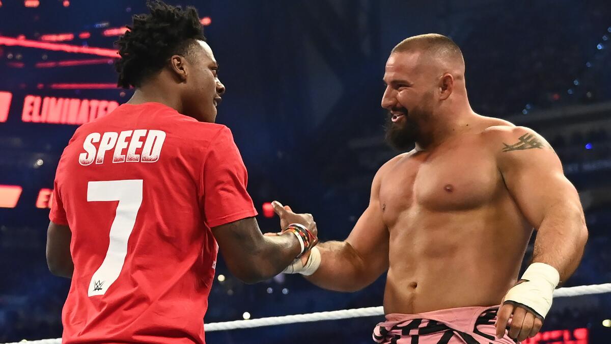 YouTube personality carted out following appearance at WWE Royal Rumble